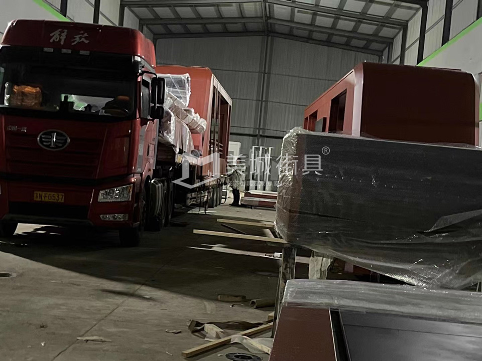 2022.10.6美城街具供應(yīng)忻州第二車、第三車候車亭發(fā)貨記錄