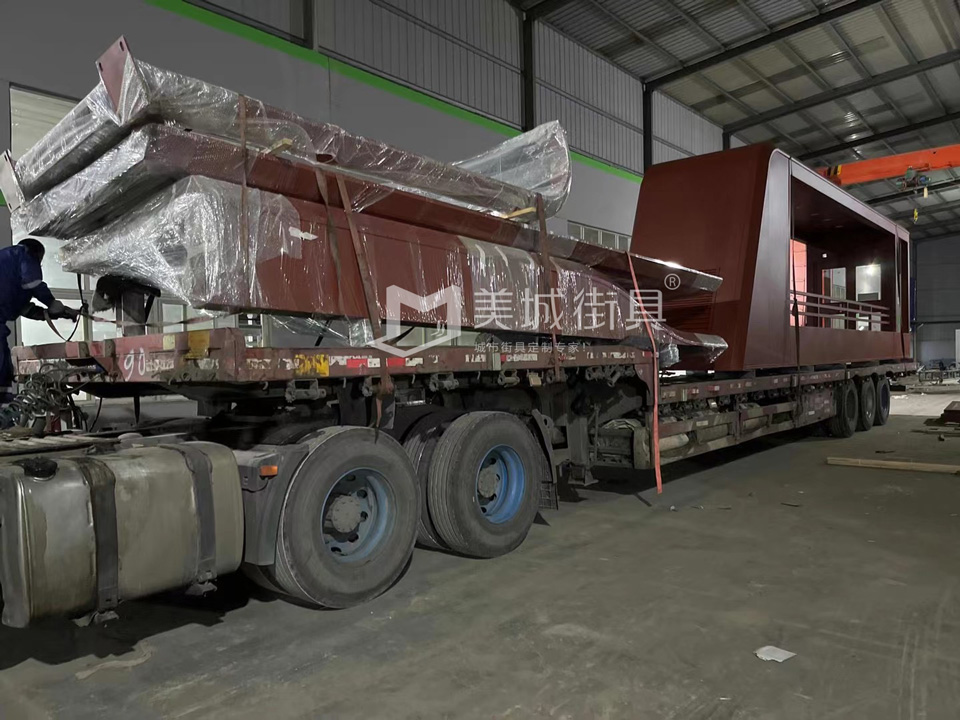 2022.10.6美城街具供應(yīng)忻州第二車、第三車候車亭發(fā)貨記錄